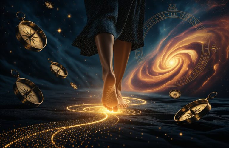 itching right foot symbolism