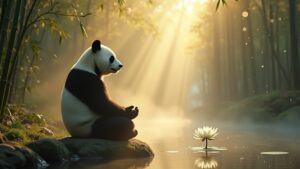 panda embodies balanced wisdom